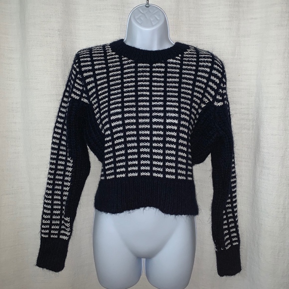 Cooperative Sweaters - NWT URBAN OUTFITTERS Navy/White Cropped Sweater!